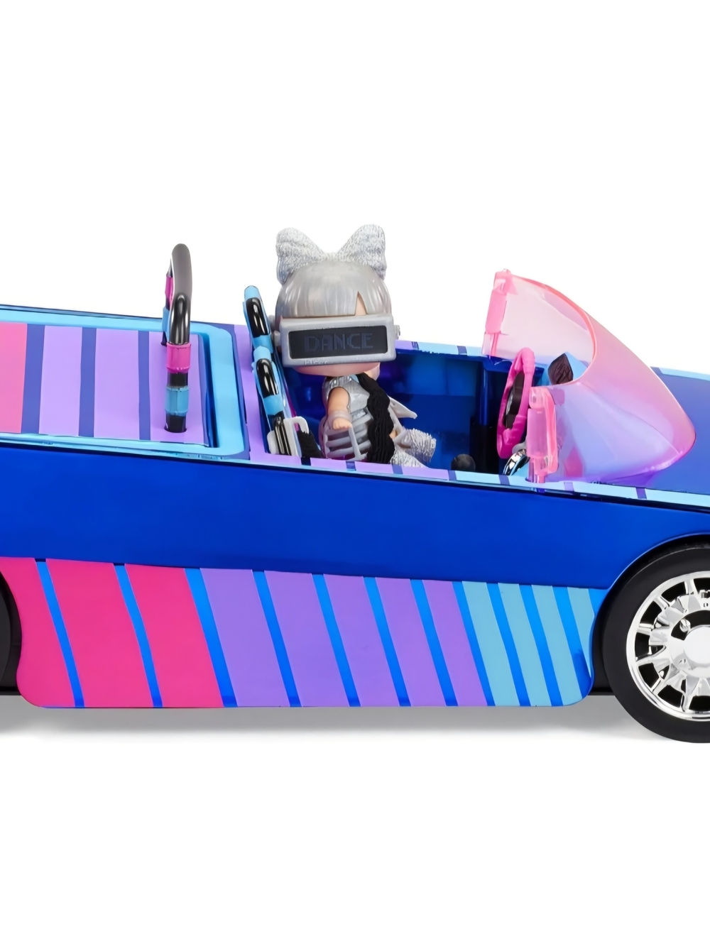 L.O.L. Surprise! Blue, Pink & Purple Convertible Doll Car with Doll